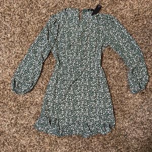 NWT: Cut-out back, green mini dress